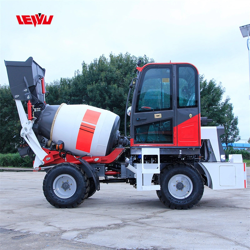 Self-Loading Concrete Mixer with 0.6m³ Mixing Capacity factory ...
