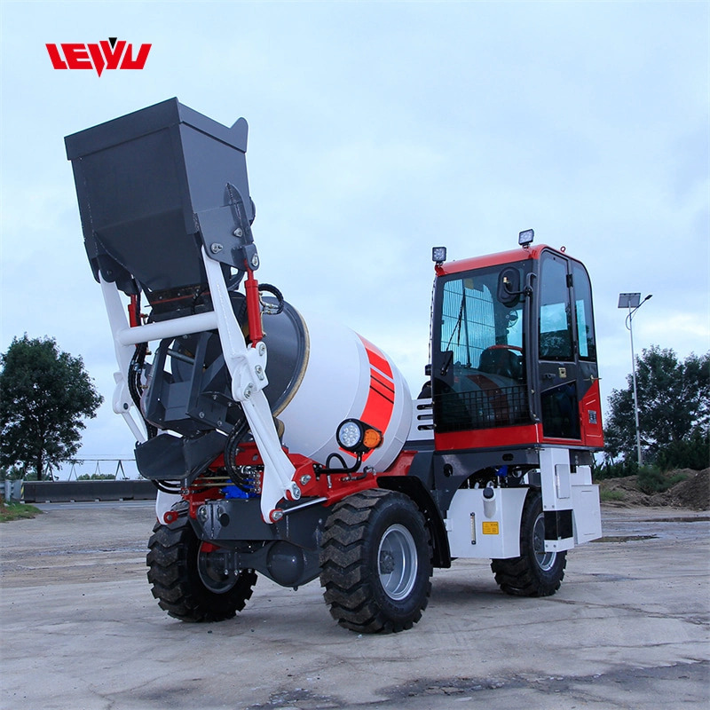 Self-Loading Concrete Mixer with 0.6m³ Mixing Capacity factory ...